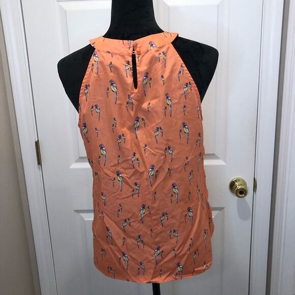 Attention ruffle front sleeveless parrot top size medium - Picture 7 of 8